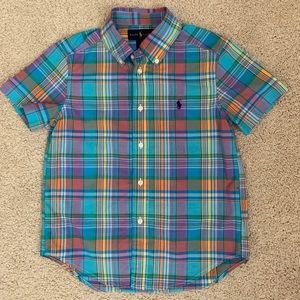 Ralph Lauren button down plaid shirt